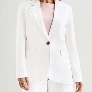 Liz Claiborne White Single-Button Women's Blazer
